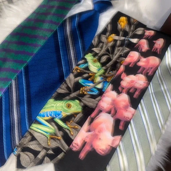 🦸‍♂️ Assorted Colorful Men's Ties - Picture 2 of 7
